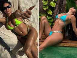 Драя Мишель взорвала сеть неоновыми бикини в свои 40! 👙🔥