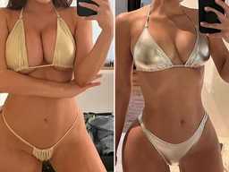 Цензори - участвует в фотосессии, где сравнивают ее тело с телом Ким Кардашьян.