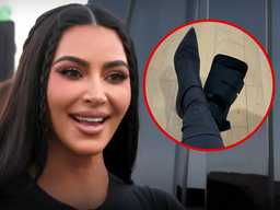 Ким Кардашьян носит каблуки с переломанной ногой! 👠🤕