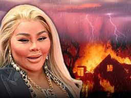 Lil' Kim призывает муссон в Лос-Анджелес! 🌧️🔥
