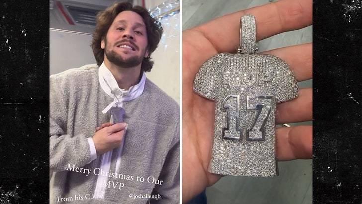 Цепь MVP Джоша Аллена: 27 карат брюликов! 💎🏈 (Фото: 1)