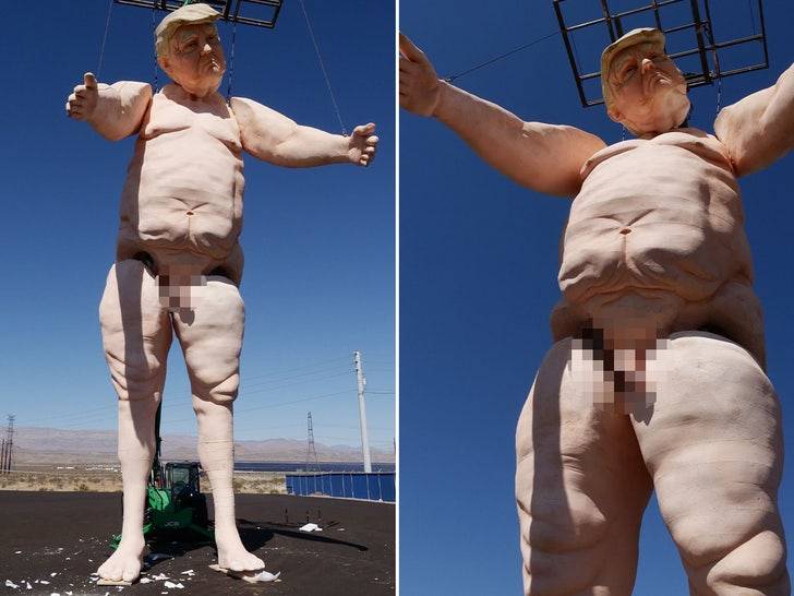 Голый Трамп-гигант красуется в Лас-Вегасе! 😱 (Фото: 1)
