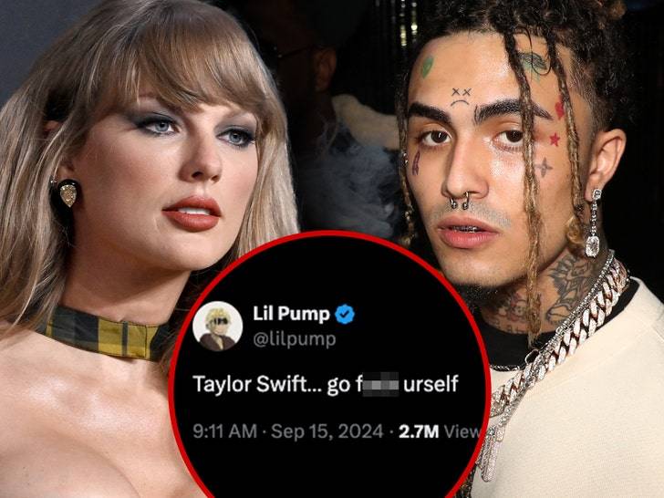 Lil Pump послал Тейлор Свифт куда подальше за поддержку Камалы Харрис! 🤬 (Фото: 1)