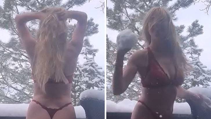 😲 Не может быть! Хайди Клум оголилась на морозе! 🔥 (Фото: 1)