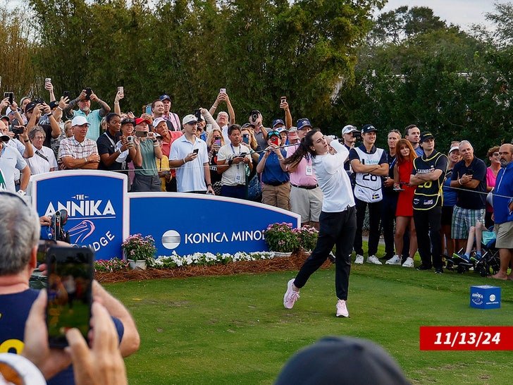 Фото: Кейтлин Кларк чуть не «убила» зрителей на поле для гольфа! 🏌️‍♀️😱 - Фото 2