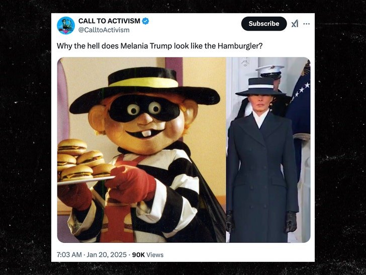 Фото: Мелания Трамп косплеит Гамбурглара на инаугурации Дональда! 🤣 - Фото 2