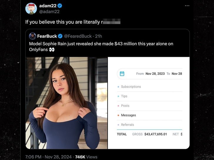 Фото: Модель OnlyFans Софи Рей заработала 43 миллиона долларов за год! 🤑🤯 - Фото 3