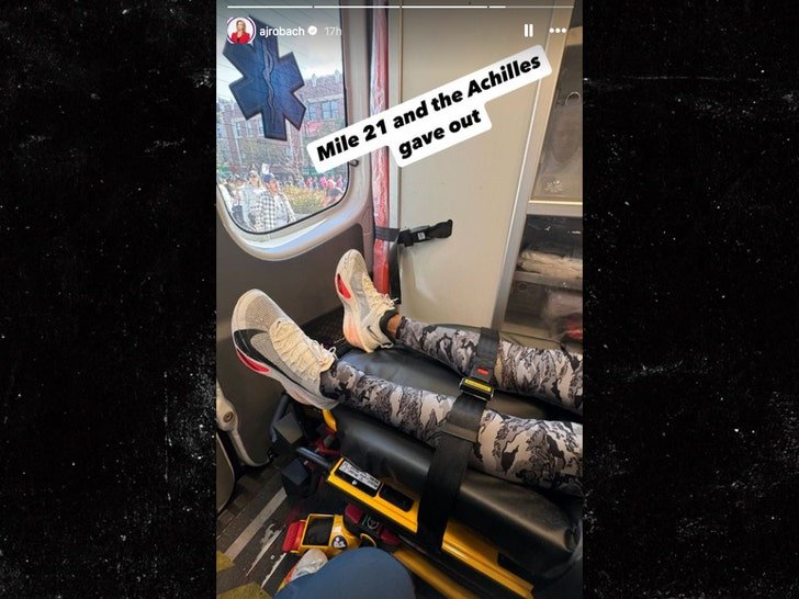 Фото: Т. Дж. Холмс — на скорой! Ахилл прервал марафон! 🤕🚑 - Фото 2