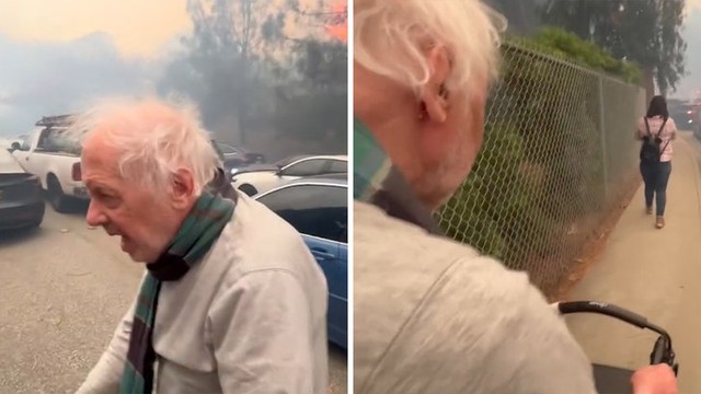 Дед-герой на ходунках сбежал от огня!🔥