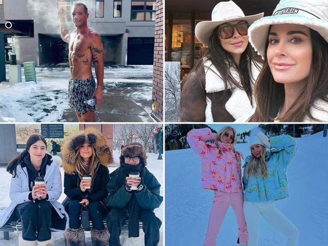 Голые торсы на морозе! ❄️ Звезды зажигают в Аспене!