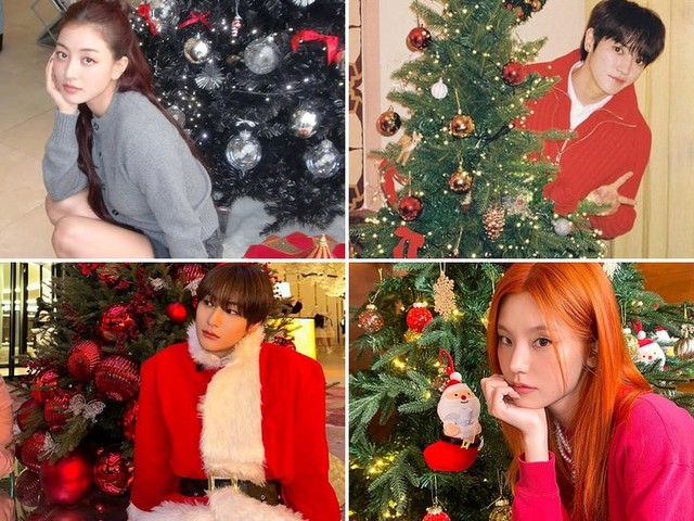 К-поп идолы выкладывают в Сеть «рождественские» фото! 🎄😱