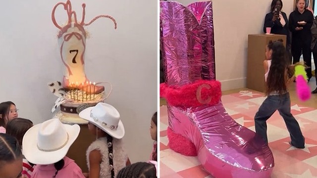 Ким Кардашьян устроила ковбойский отжиг на 7-летие дочери! 🤠