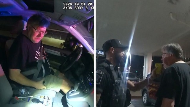 Пьяный чувак протаранил кортеж Камалы Харрис! Видео ареста!