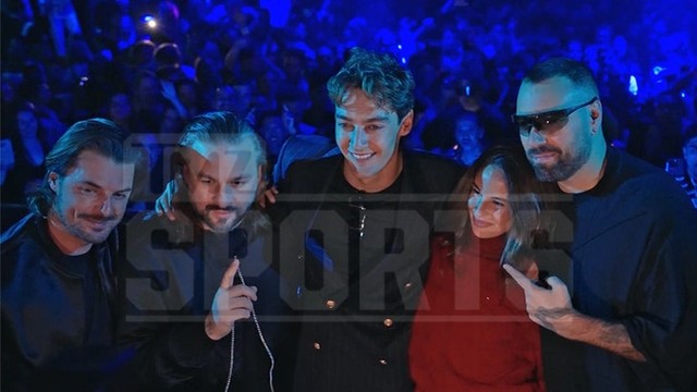 Рассел отпраздновал победу в Лас-Вегасе с Swedish House Mafia! 🍾🏎️