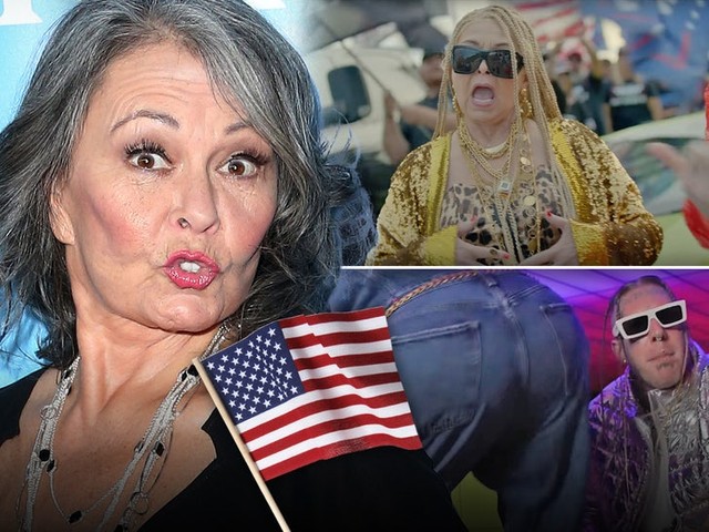 Розанна Барр трясет попой и читает рэп за Трампа! 🎤🍑