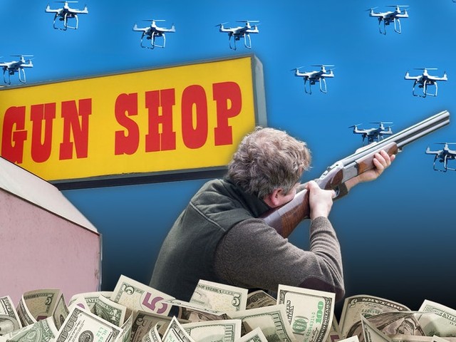 В Нью-Джерси бум продаж оружия из-за загадочных дронов!😱
